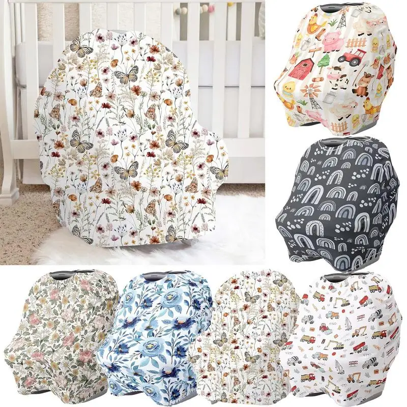 

Car Seat Cover For Baby Comfortable Car Seat Cover Canopy Stroller Cover Breathable Nursing Cover Baby Breastfeeding Cover