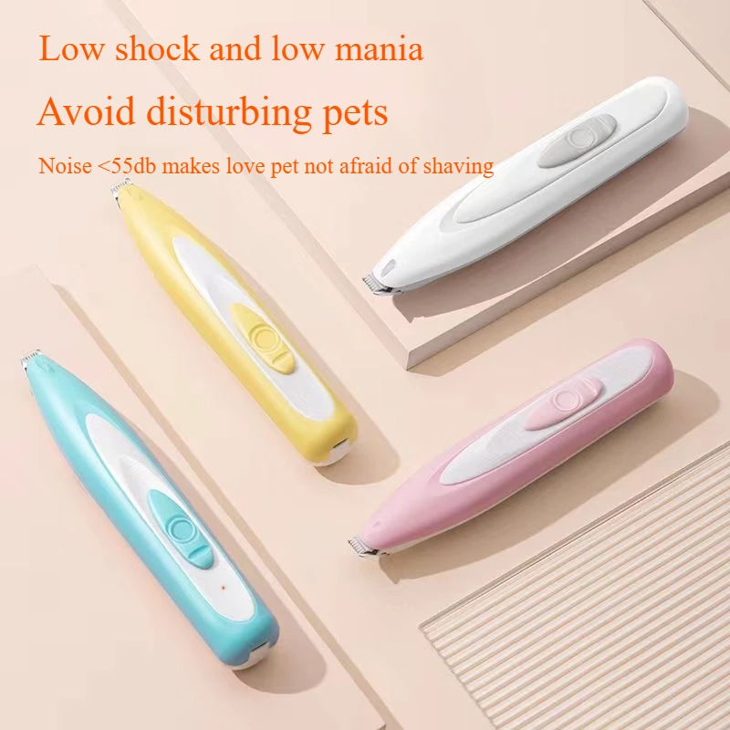 Electric Dog Cutter Pet Foot Hair Trimmer Cat Grooming Hairdresser Scissors Butt Ear Pedicator Mute Cat Claw Pedicure Artifact