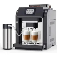 Fully Automatic Espresso Machine，Milk Frother,Built-in Grinder，Intuitive Touch Display ，7 Coffee Varieties for Home 1