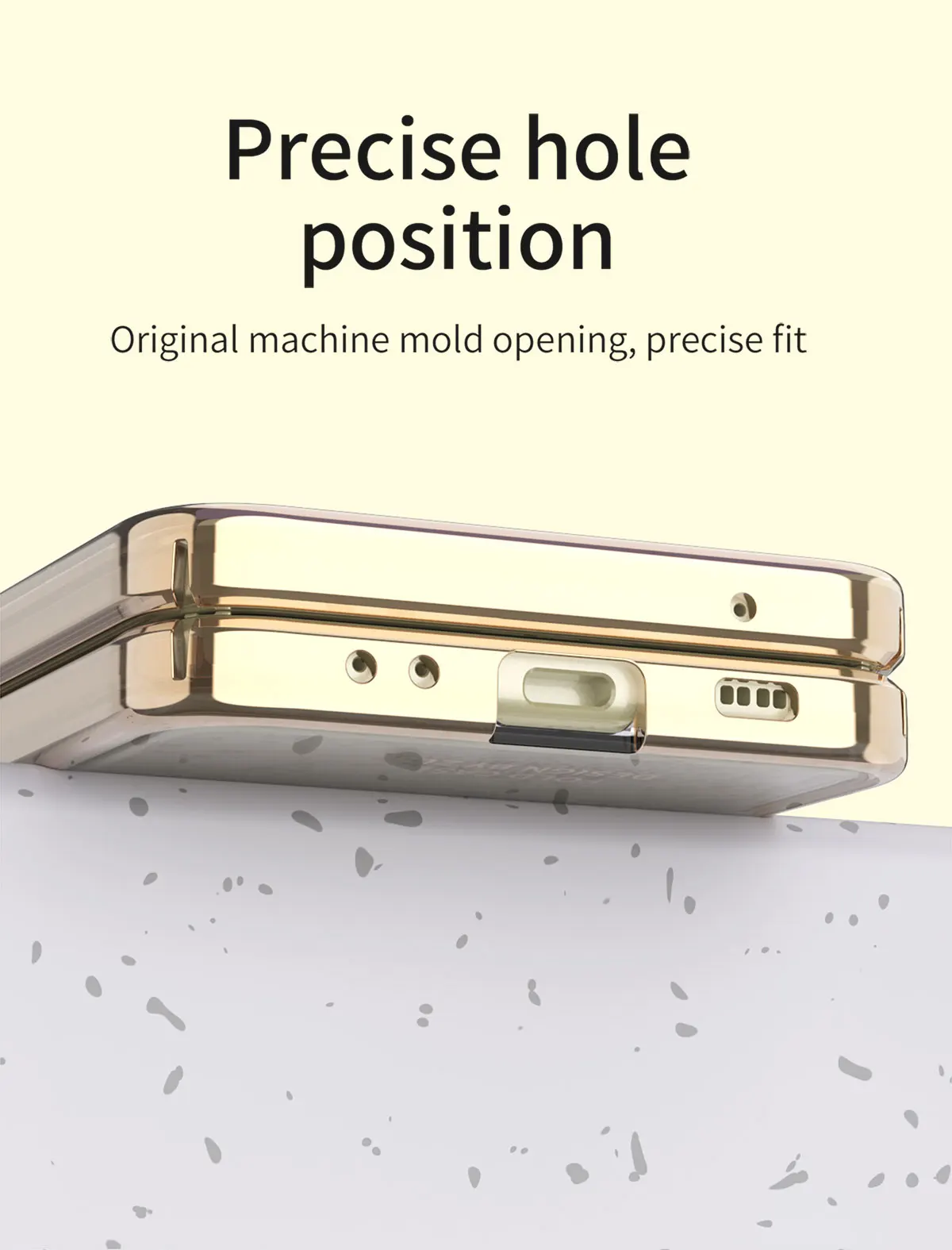 Clear Hinge Funda Fold Case For Huawei P50 Pocket Plating Transparent Hard Cover for Pocket S ,360 Fully Protected Case