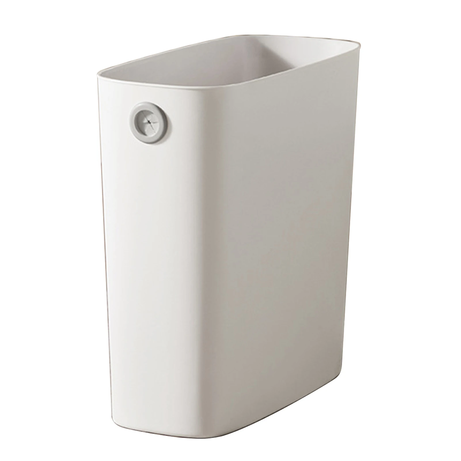 Compact Plastic Wastebasket with Open Top
