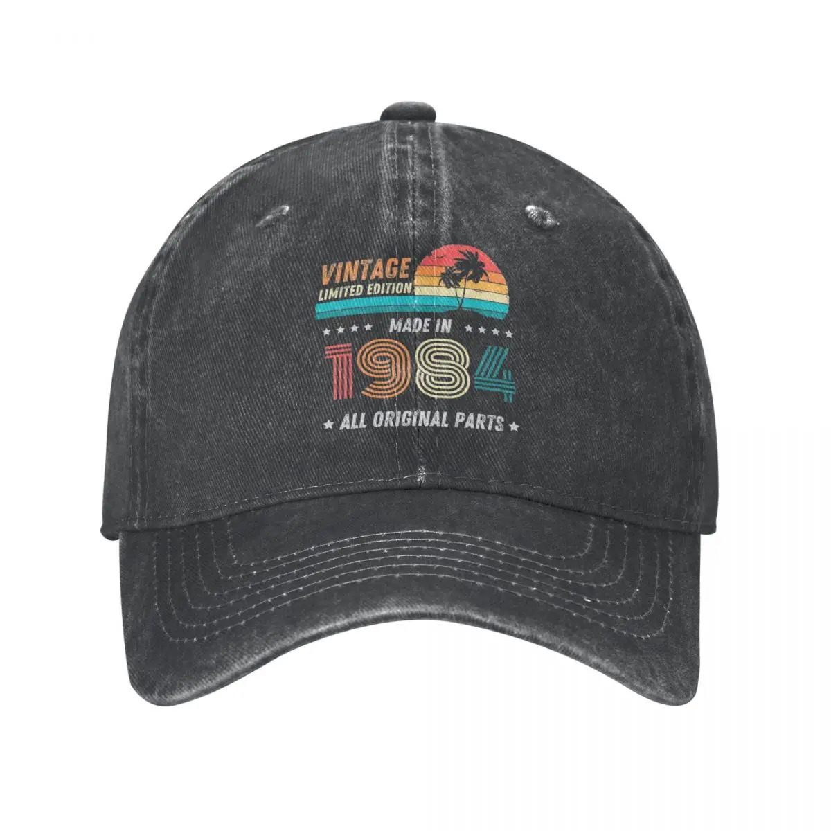 

Vintage Limited Edition Made In 1984 Baseball Cap Fashion Distressed Cotton Snapback Hat Unisex Style Outdoor Golf Hats Cap