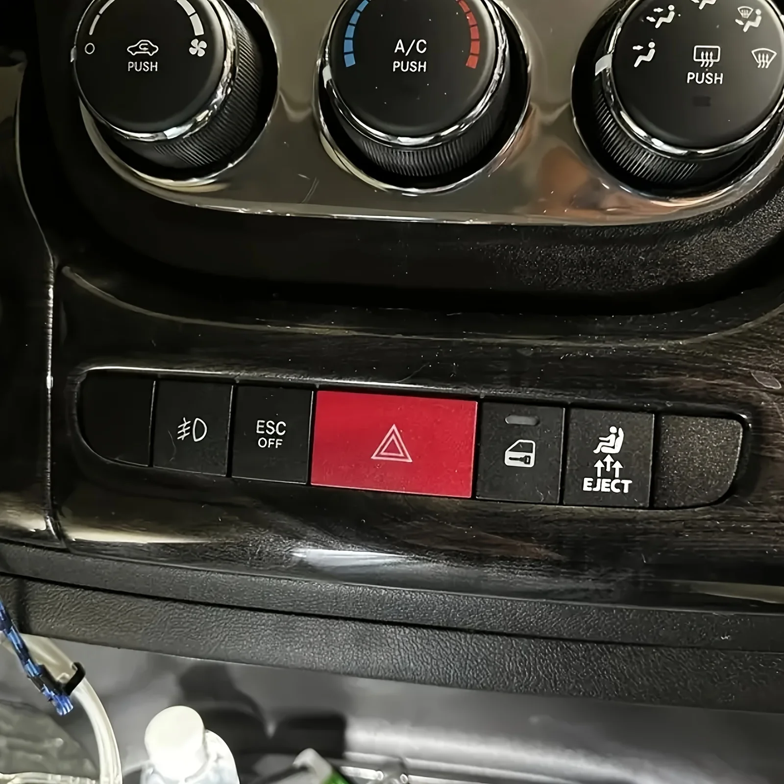 Graphic Eject Button Decals for Car Switch Panels - Set of 6, Durable PVC, Self-Adhesive