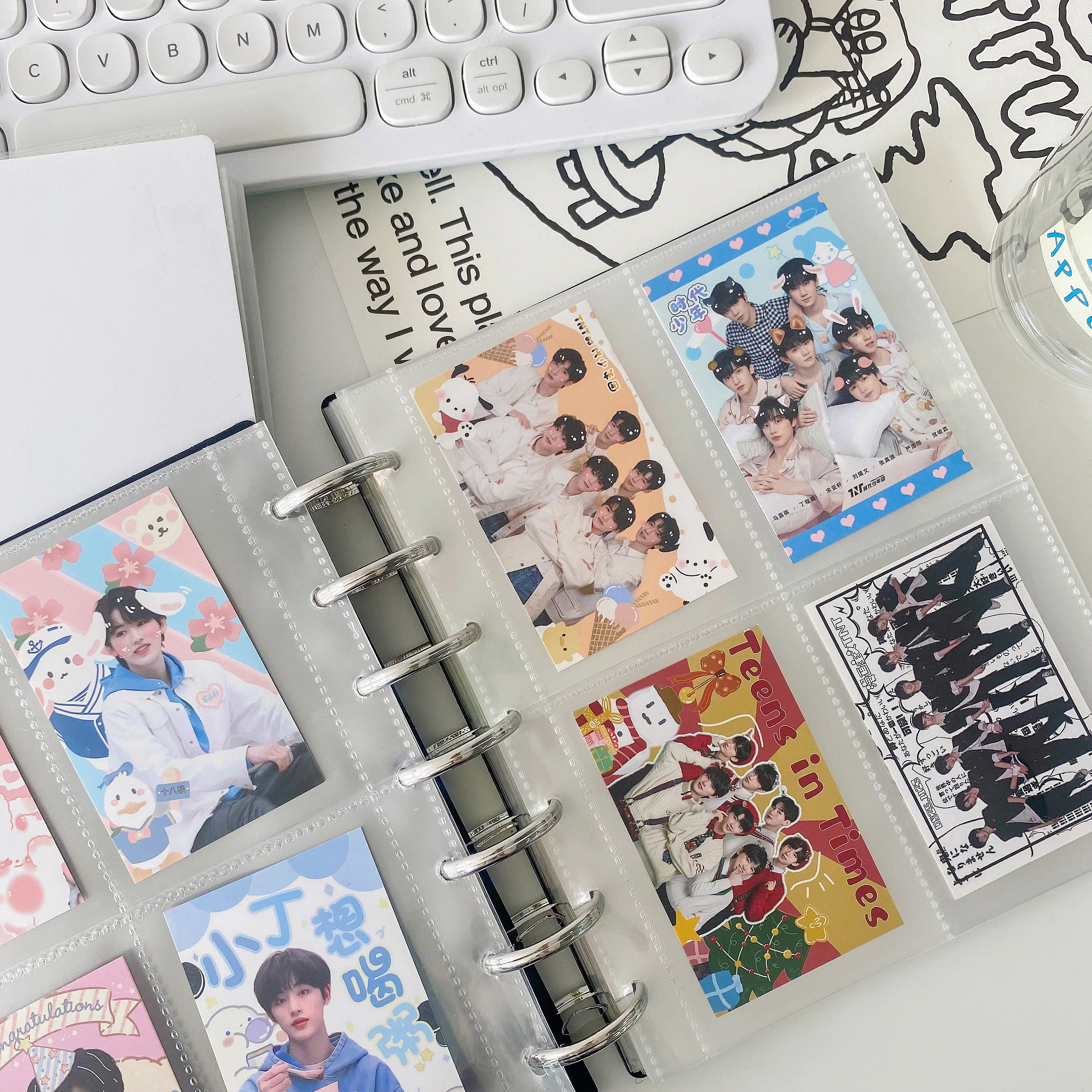 Mushroom Hole 3/5/7 inch Kpop Photocards Album Collect Book Star Chaser Album Small Card Storage Stationery