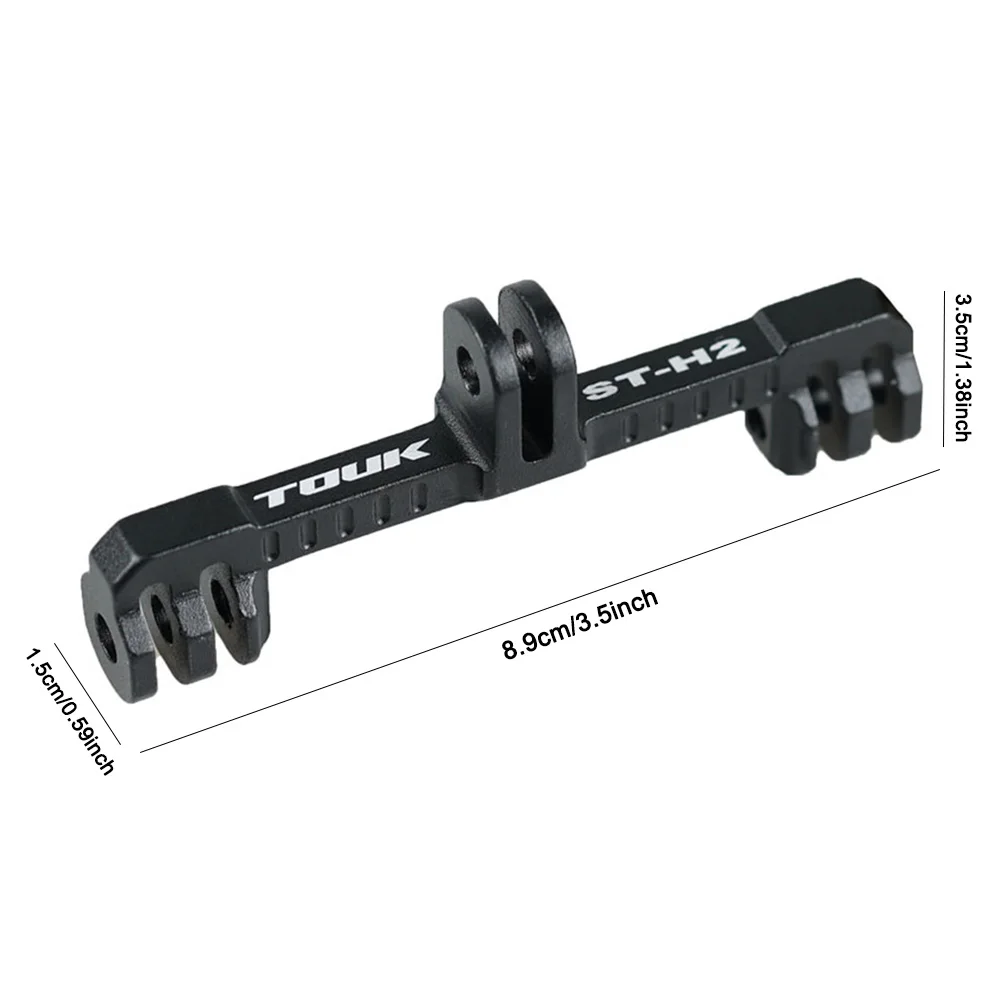 Support double vélo pour caméra action et lampe, alliage aluminium