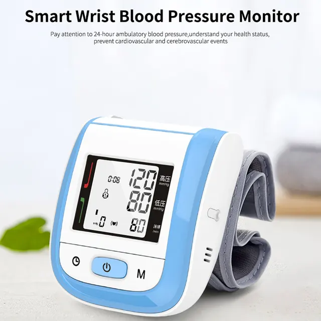 JianYouCare Medical Digital LCD Wrist Automatic Blood Pressure Monitor sphygmomanometer PR Heart Beat Rate Pulse Mete Tonometer