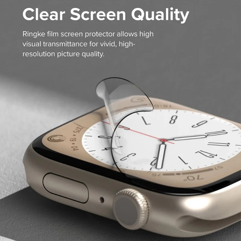 Watch Screen Protector 5PCS Hydrogel Film for Apple Watch Ultra 2 1 49MM 6 5 4 SE 40/44MM Series 7 8 9 41MM 45MM