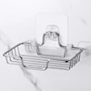 Stainless Steel Bathroom Corner Shower Shelf Wrought Iron Shampoo Storage Rack Holder With Suction Cup Bathroom Accessories 1