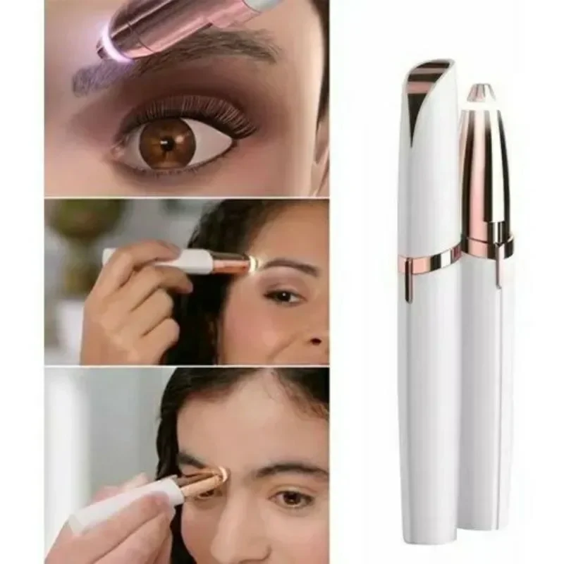 Electric Eyebrow Trimmer Electric Face Eyebrow Hair Trimmer Mini Portable Women Body Shaver Remover Blade Eye Rechargeable 6
