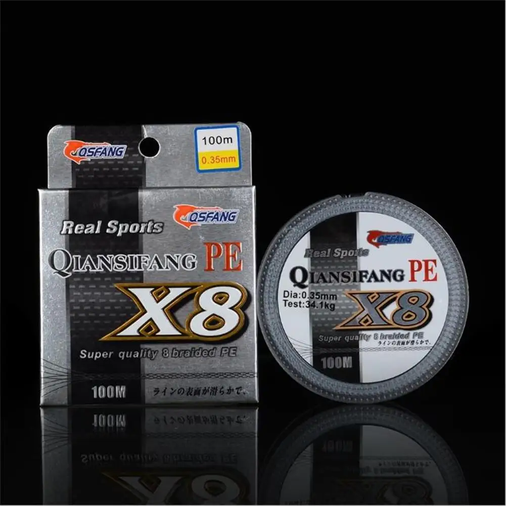 

High Strength 8 Braid 100M 0.6#-10# PE High Tension Anti-bite Fishing Line Fishing Accessories