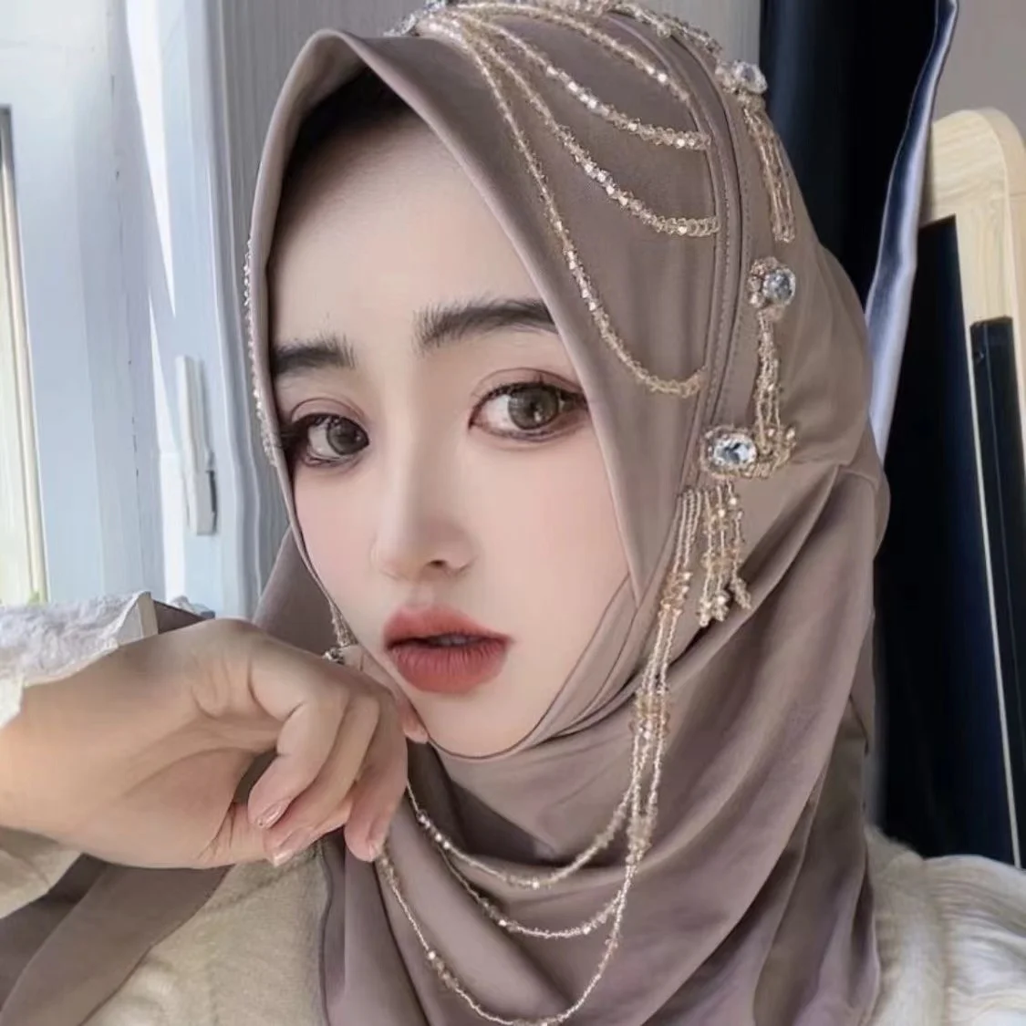 Hijab Muslim Women Shawl Headscarf Freeshipping Luxury Tassels Chiffon Scarf Malaysia Prayer Kufi Islam Saudi Arabia Fashion