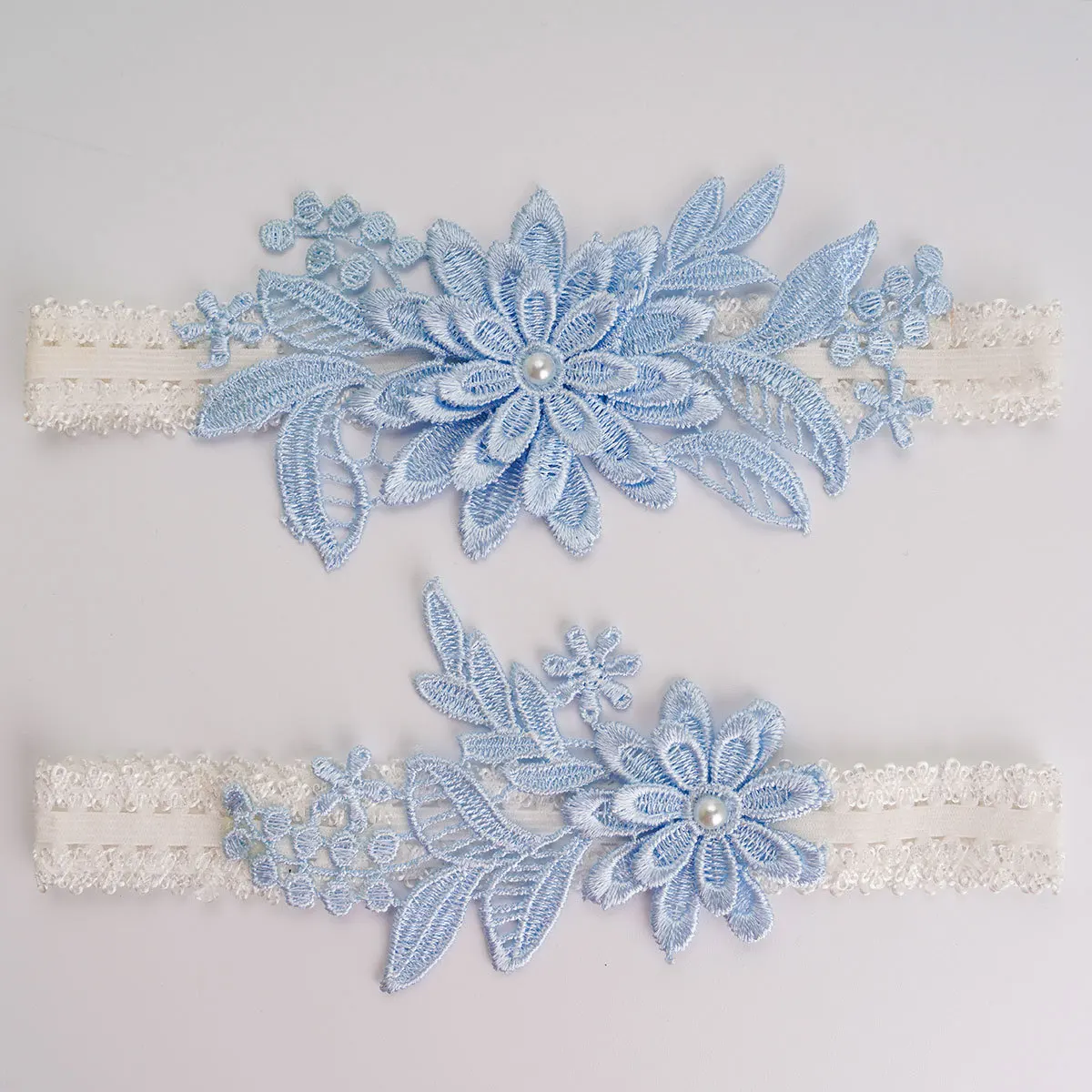Blue Lace Bridal Garter Lace Wedding Garter Elegant Bridal Shower Gift Women Thigh Ring Leg BY26 bridal garter belt