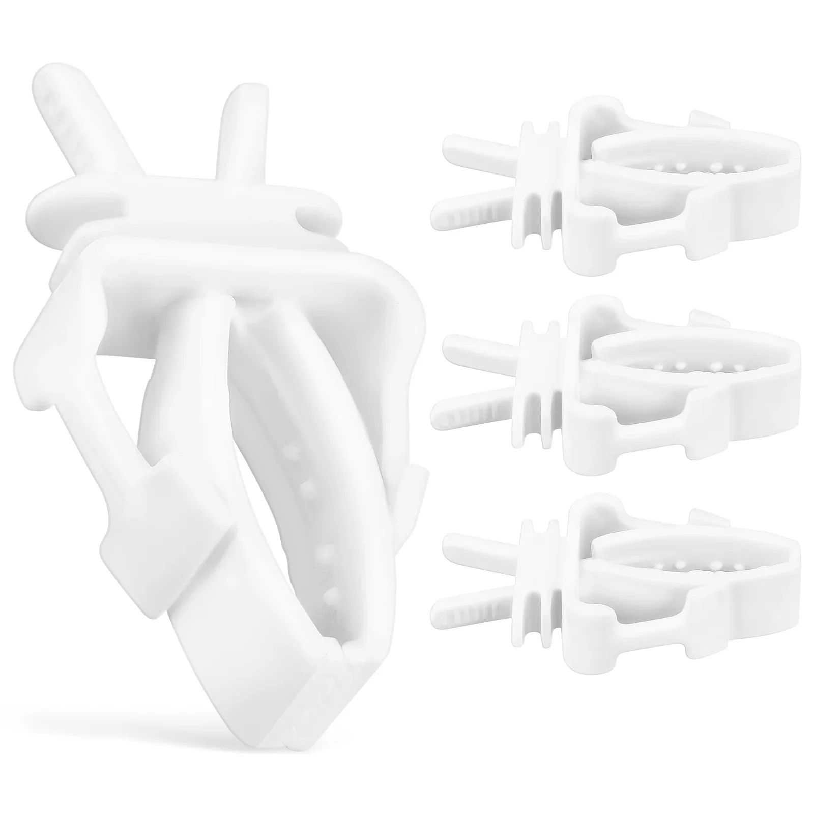 4 Pezzi Morsetto Per Gabbia Per Uccelli Pappagallo Accessori Per Clip Di Frutta E Verdura Per Canarini Parrocchetti Porta Cibo Pappagalli Plastica Abs