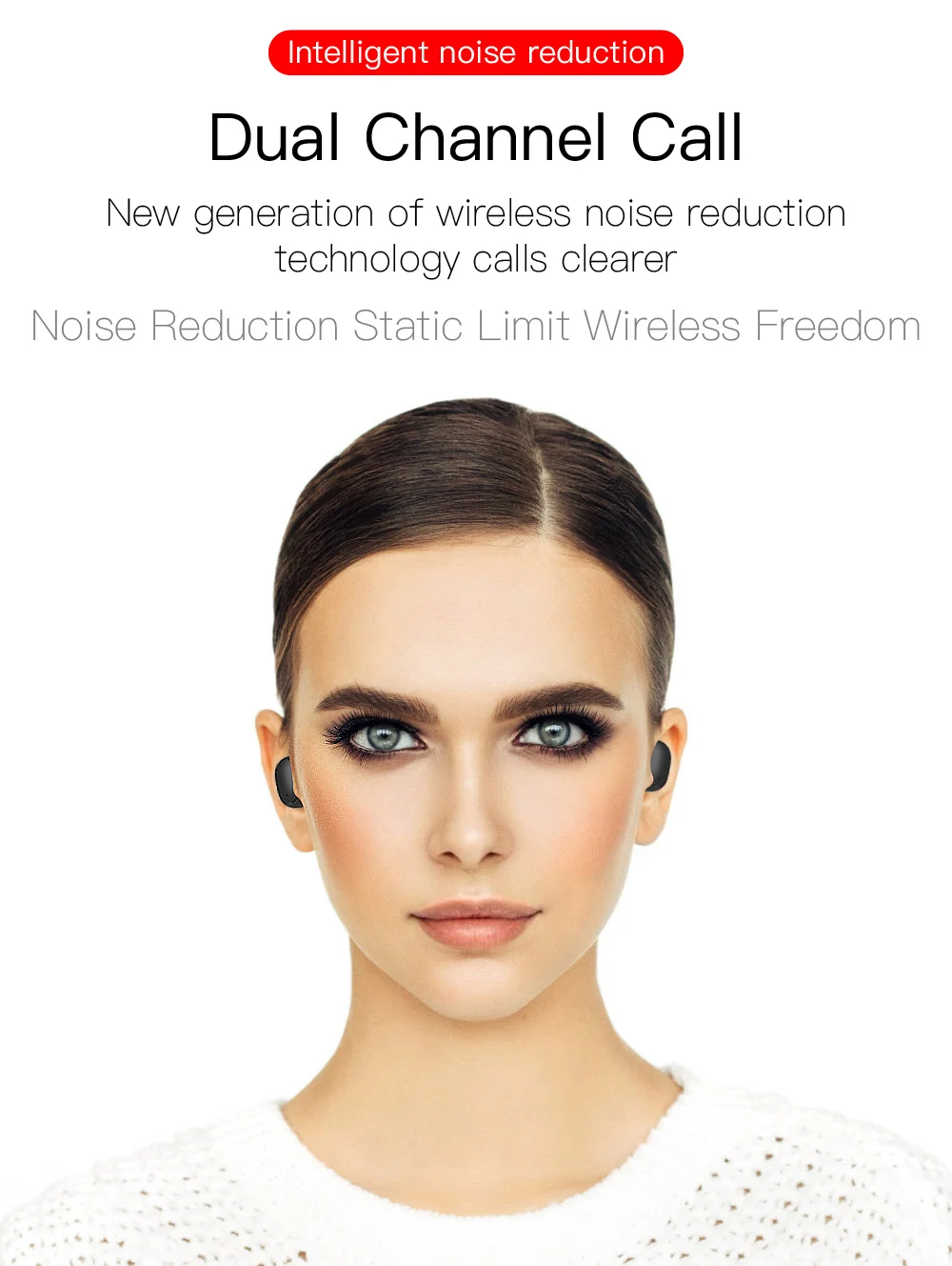 TWS Wireless Headphones with Mic Bluetooth Earphones Sport Running Headset for Apple iPhone Xiaomi Samsung Earbuds
