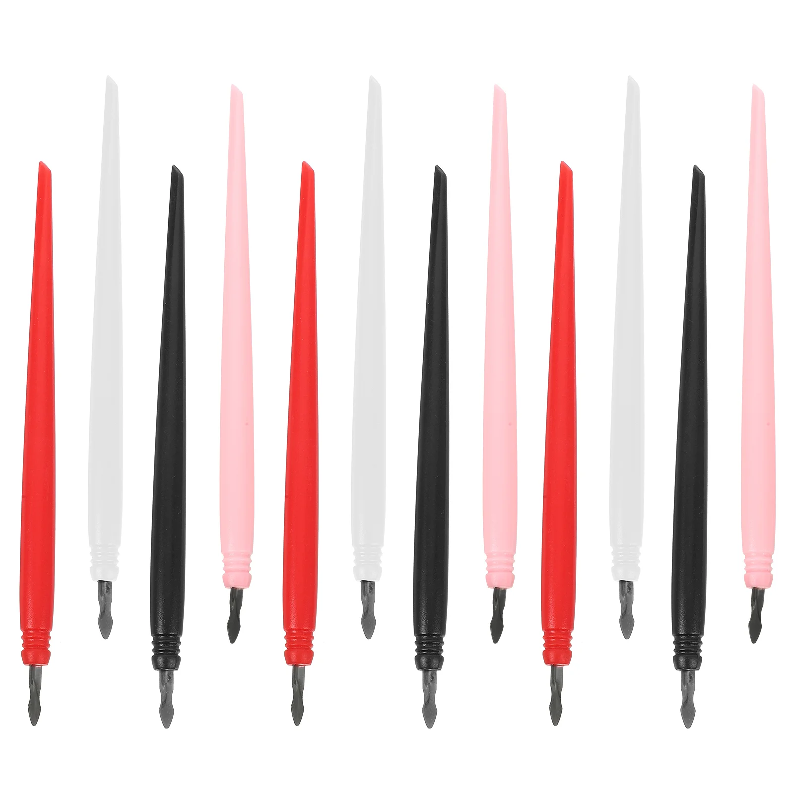 Scratch Painting Tools off Picture Metal Tip Pen Scratching Pens Bicuspid 12 Pcs