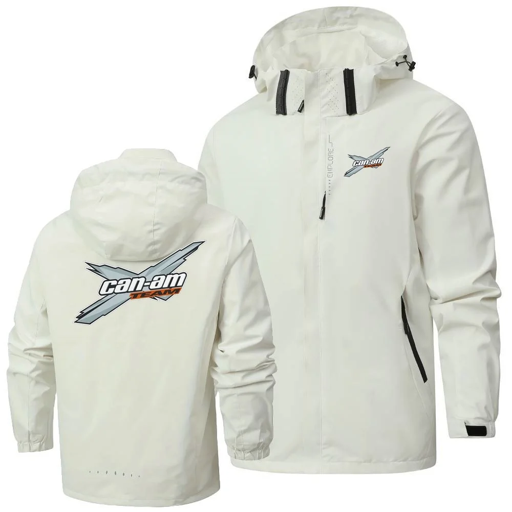 Leisure Mens Women Jackets Can Am Off Road Brp Atv Commander Utv Outlander Windproof Waterproof Hooded Shell Windbreaker Coats 6