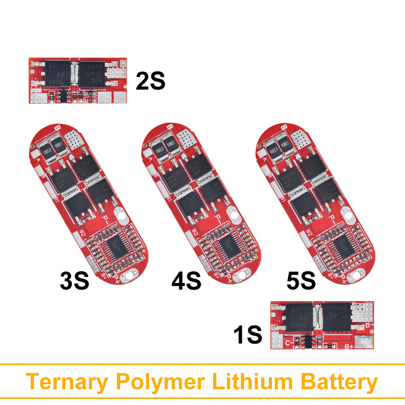Bms 1s 2s 10a 3s 4s 5s 25a Bms 18650 Li-ion Lipo Lithium Battery Protection Circuit Board Module Pcb Pcm 18650 Lipo Bms Charger - Integrated Circuits
