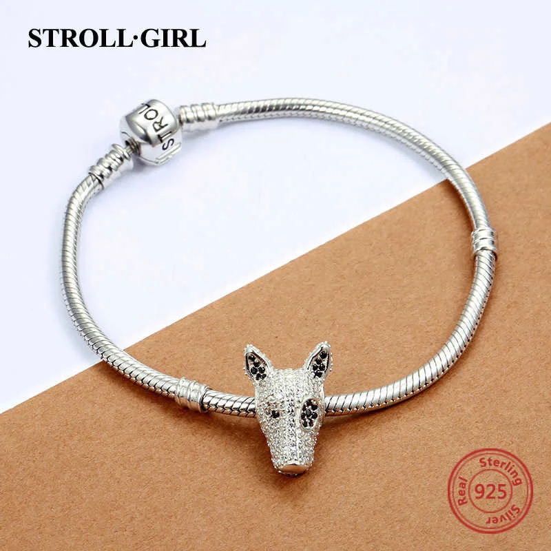 Dog Animal Footprint Beads 925 Sterling Silver Loyal Partners French Bulldog Doggy Charm Fit Bracelet for Women Diy Fine Jewelry engagement rings