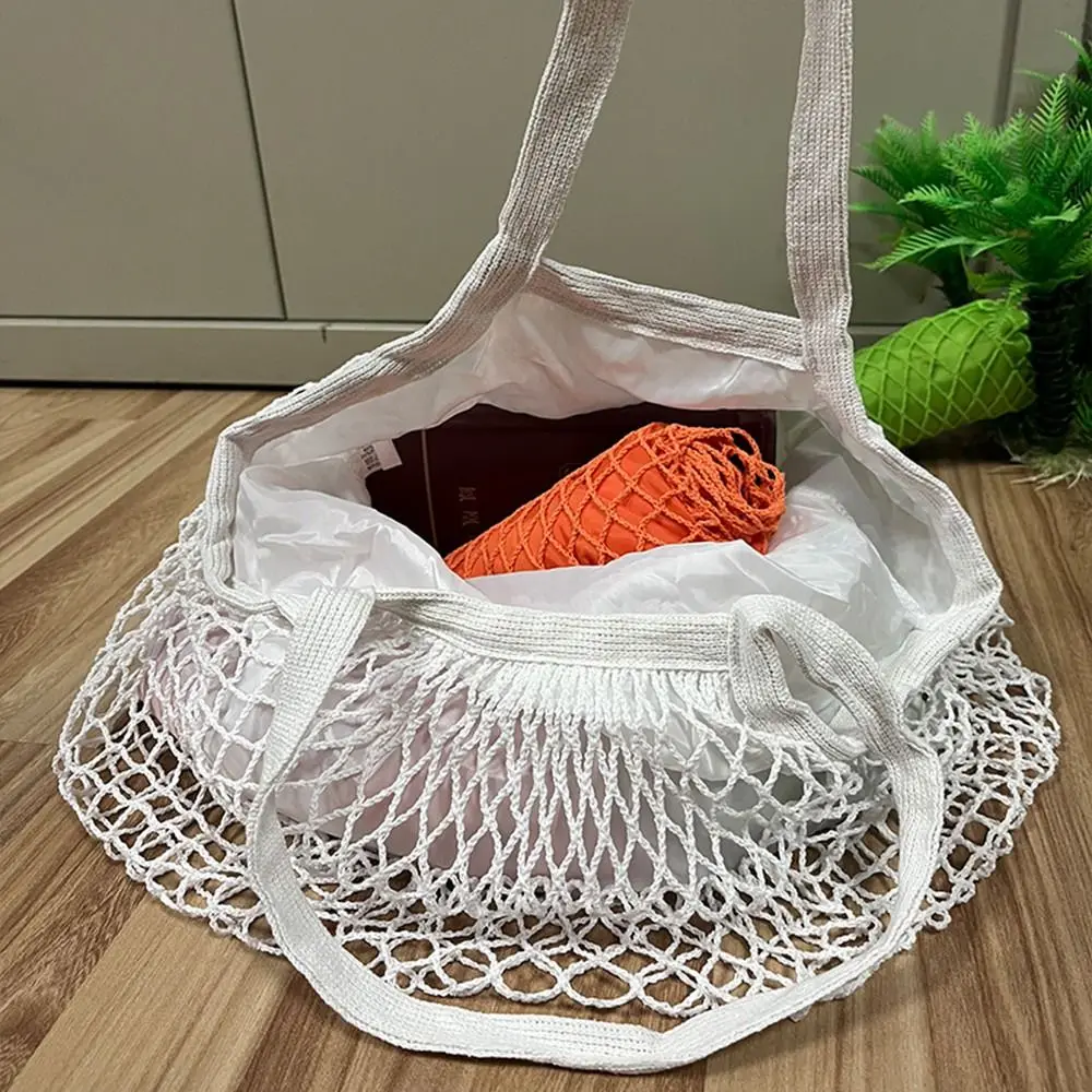 Eco-Friendly Reusable Cotton Tote Bag with Breathable Mesh Design