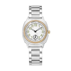 Elegant Women's Stainless Steel Quartz Watch - Niche & Minimalist Design (Silver)
