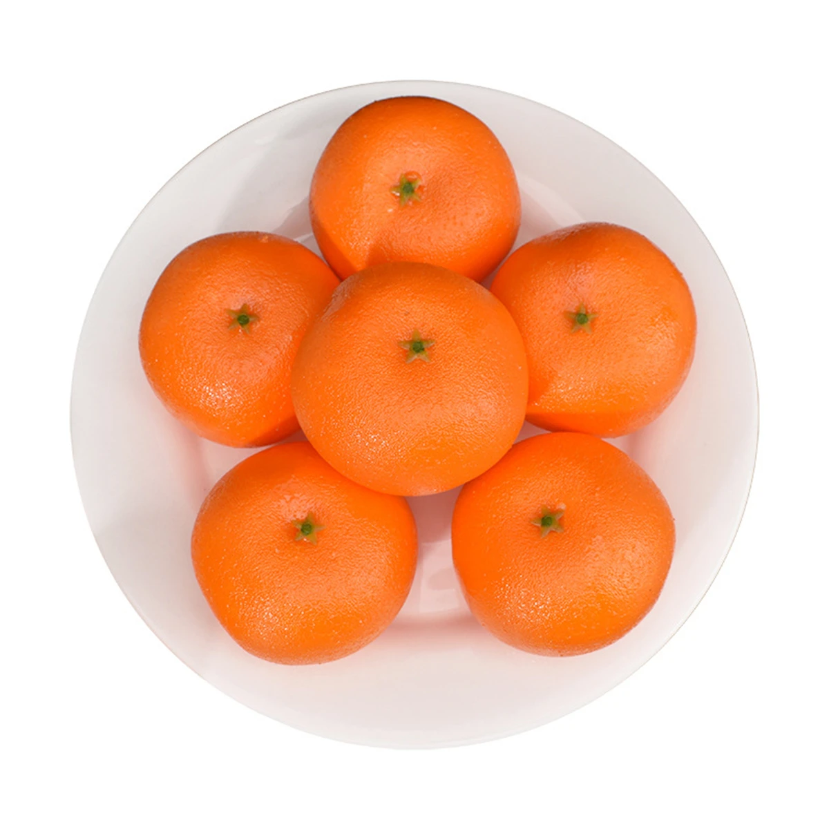 6PCS Simulation Oranges Artificial Tangerines Model Fake Fruit Home Furnishings Restaurant Fruit Tray Decoration Photography artificial fruits and vegetables