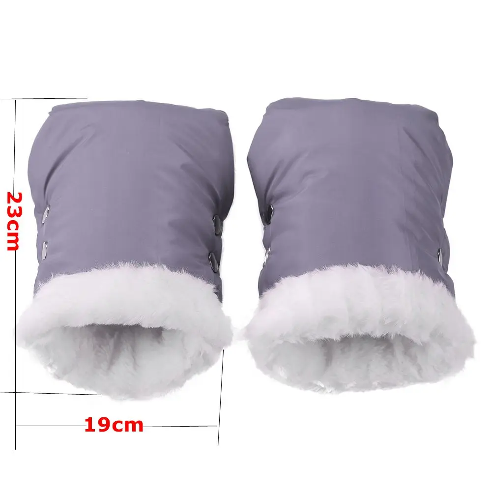 ZK40 – gants chauds de poussette pour bébé, Protection contre le vent et le  froid en hiver, peluche épaisse, accessoires de poussette - AliExpress