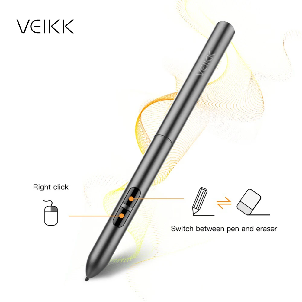 VEIKK P001 Drawing Tablet Pen Battery-Free 8192 Levels Pressure Passive Stylus for Graphics Tablet S640 and A30 - Image 2