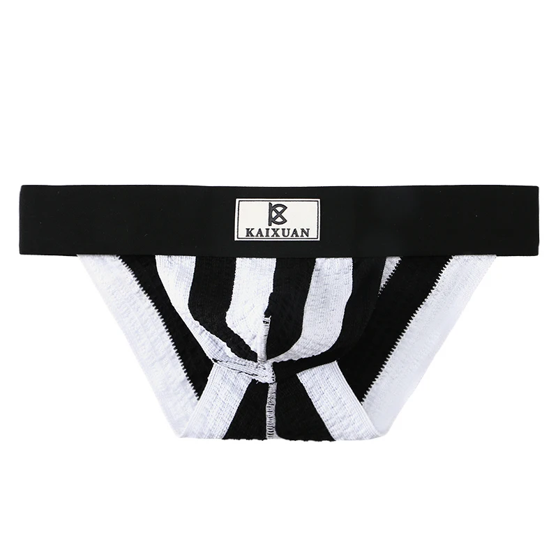 Men's Breathable Cotton U-Pouch Briefs with High-Fork Elastic Waistband