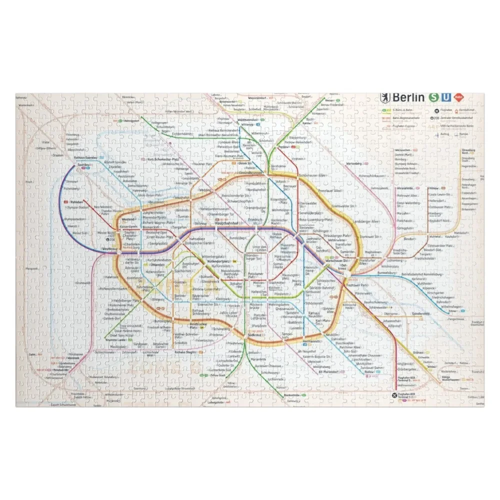 New Berlin rapid transit route map (April 21, 2023) Jigsaw Puzzle Customized Picture Custom Gift Puzzle train sim world rapid transit pc