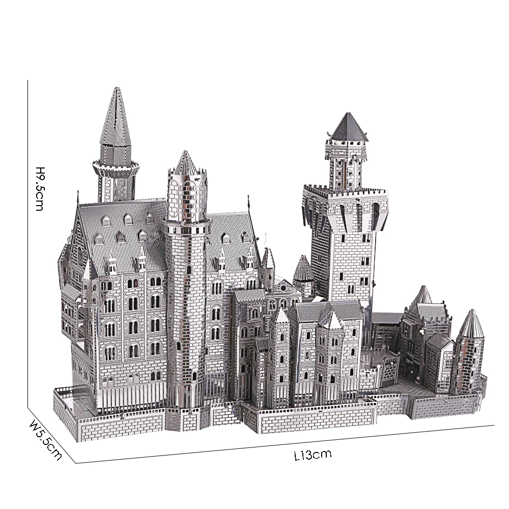 Piececool 3D Metal Puzzles Building Model Set Assembly DIY Kit for Brain Teaser Famous Architecture Jigsaw Christmas Gift 5