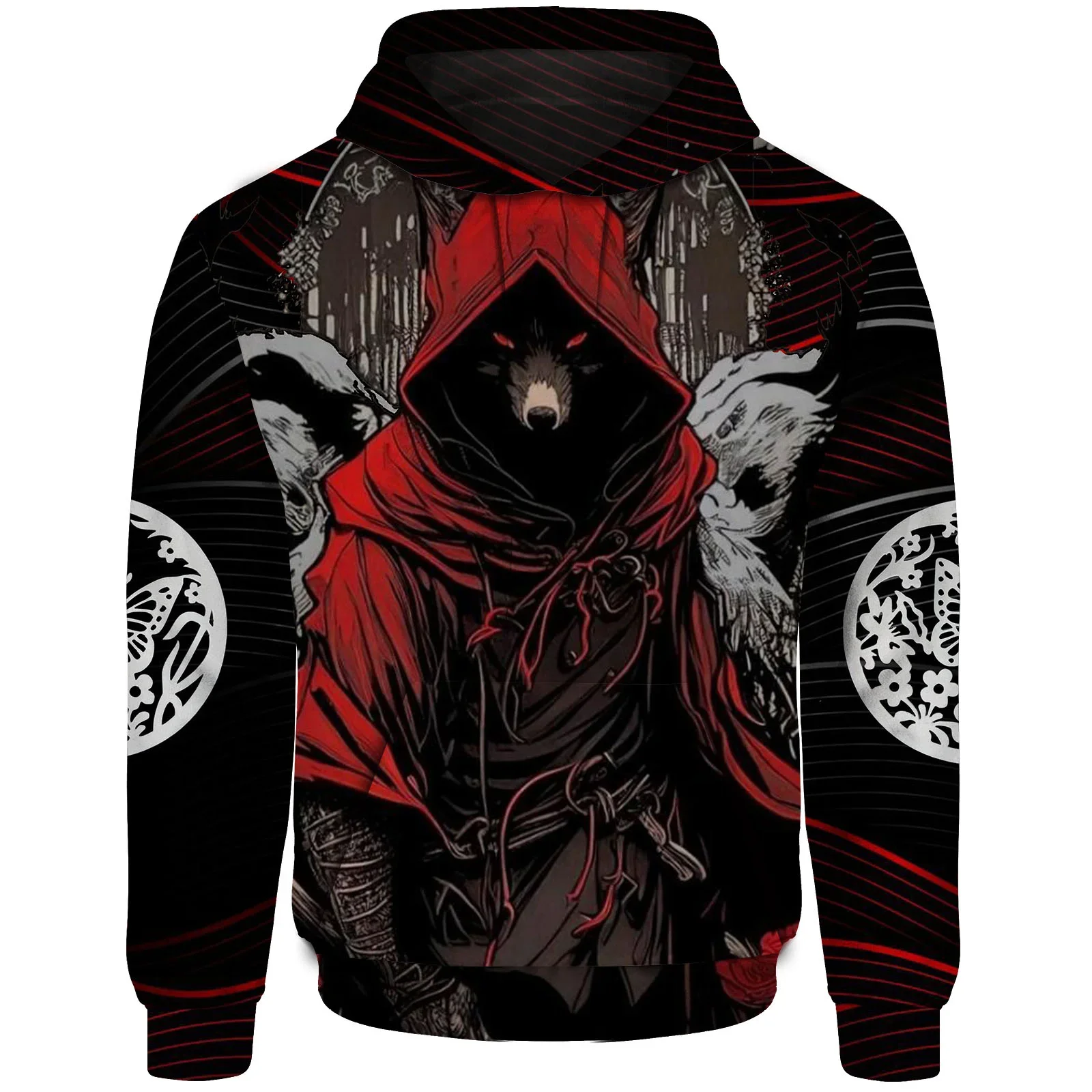thumbnail image 1 of Sudadera con capucha con estampado 3D de lobo para hombre, ropa informal de otoño, Sudadera con capucha Y2K, jersey con estampado Animal súper genial, 1 of 4
