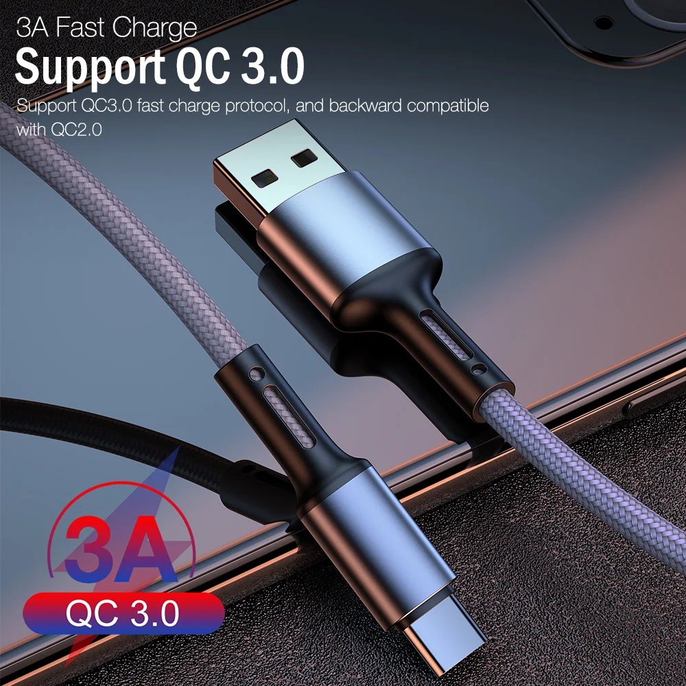 Premium USB Type C Fast Charging & Data Sync Braided Cable - Durable & Versatile Lengths