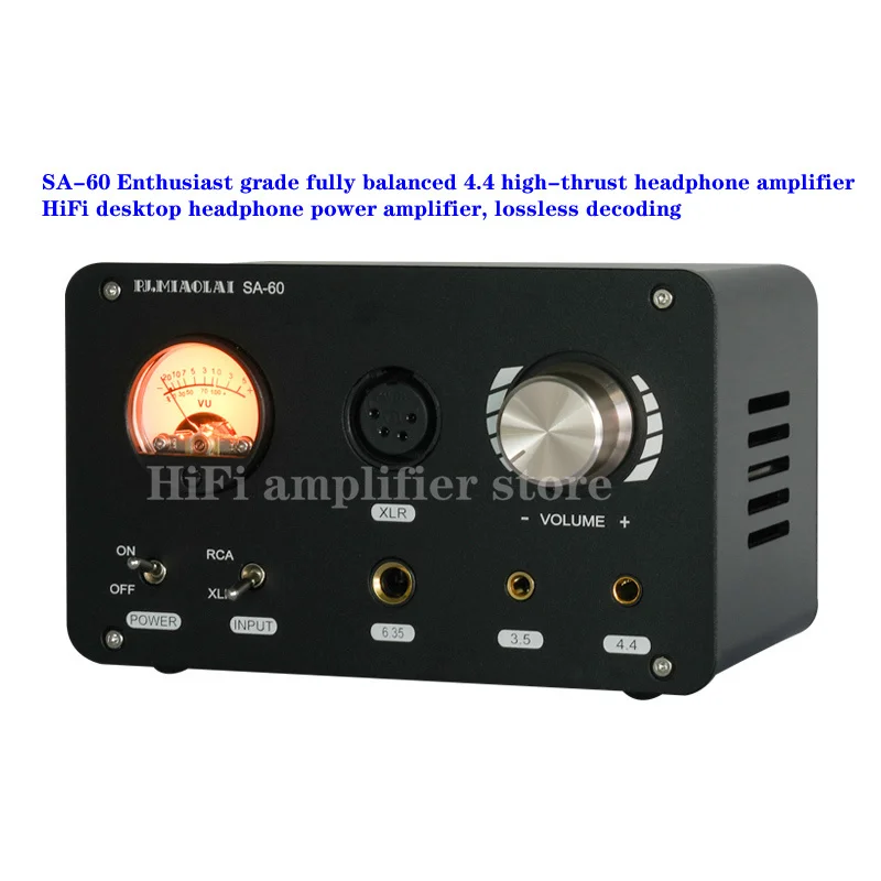 

Fully balanced 4.4 high-thrust headphone amplifier, HiFi desktop headphone power amplifier, lossless decoding，matching: 16-600Ω