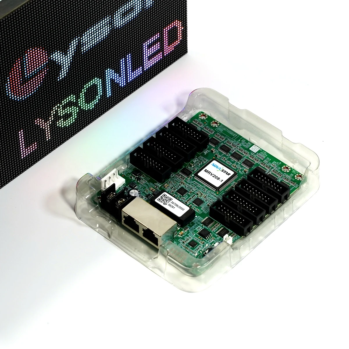 Novastar MRV208-N P2.5/P3/P3.91/P4/P5/P6/P8/P10 LED 디스플레이 패널용 풀 컬러 수신 카드, LED 스크린과 RGB 호환