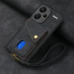 Luxury Leather Back Cover - Premium Protection Case for RedmNote15ProPlus 5G (Black)
