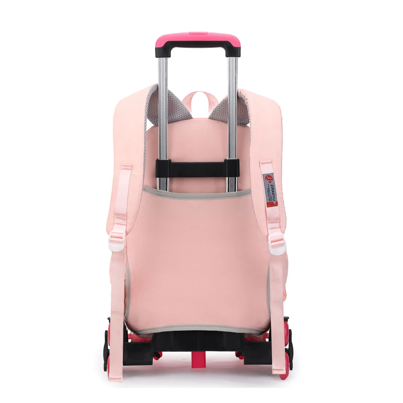 Student School Bags Rolling Backpack Kids Trolley Bag Girls School Backpacks with Wheels Children Waterproof wheeled Backpack