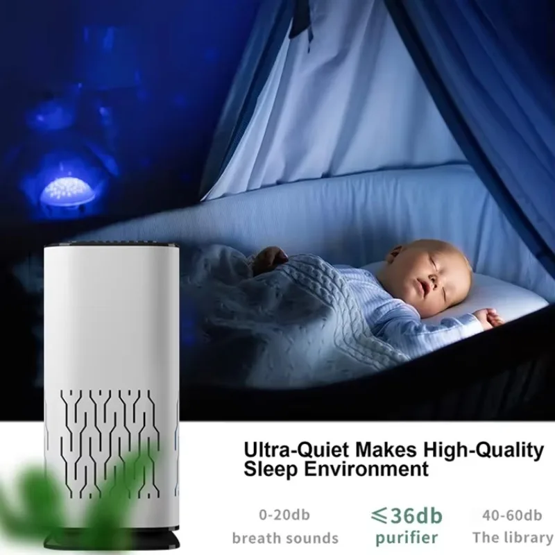 Indoor Desktop Air Purifier Negative Ion Secondhand Smoke Compact Purifier Car Aromatherapy Machine Car Air
