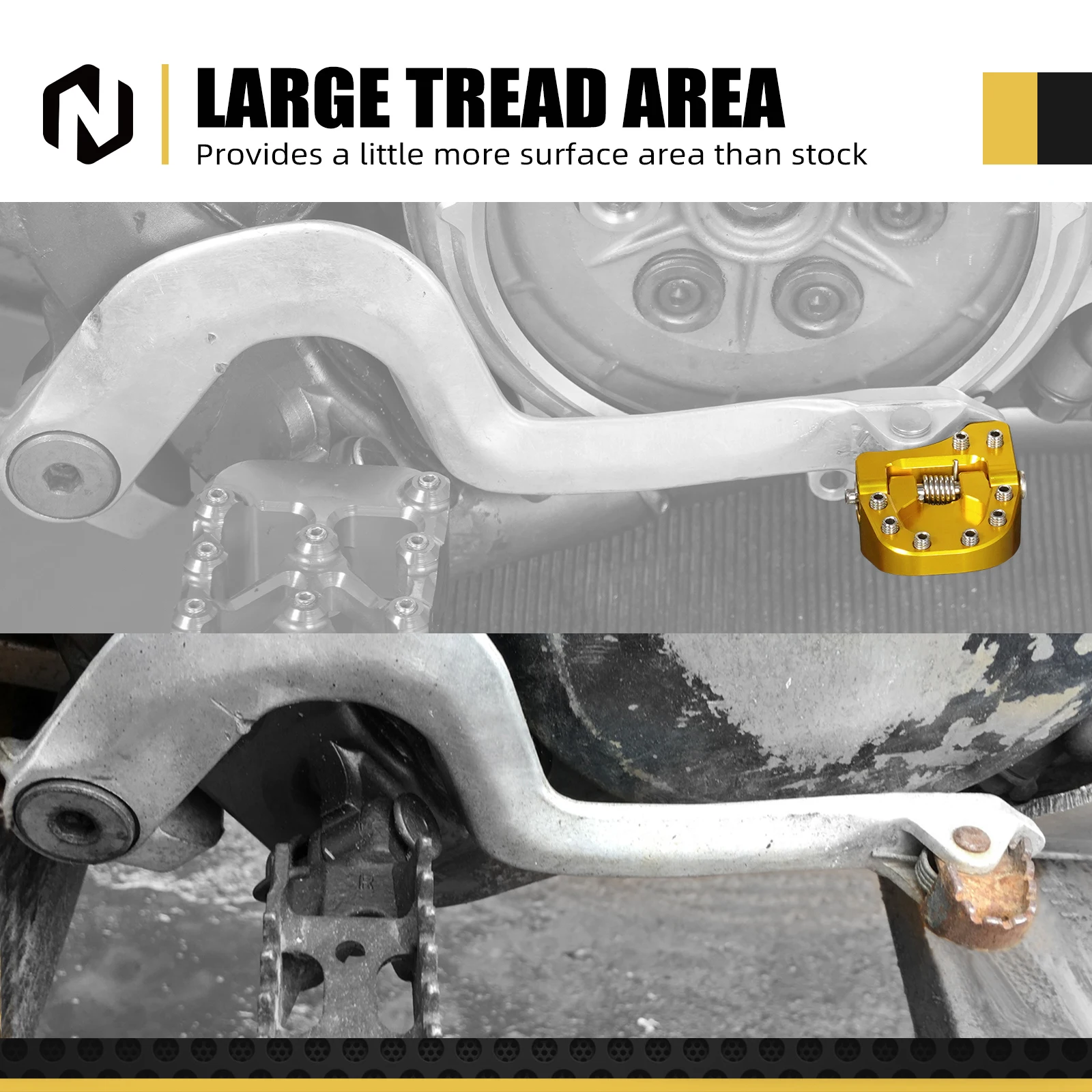 Für Suzuki DR-Z400S 2000-2024 Klapp Hinten Bremspedal Schritt Schalthebel Spitze DRZ400 DRZ400E DRZ400SM DR-Z400 E S SM 2023 – Detail 6