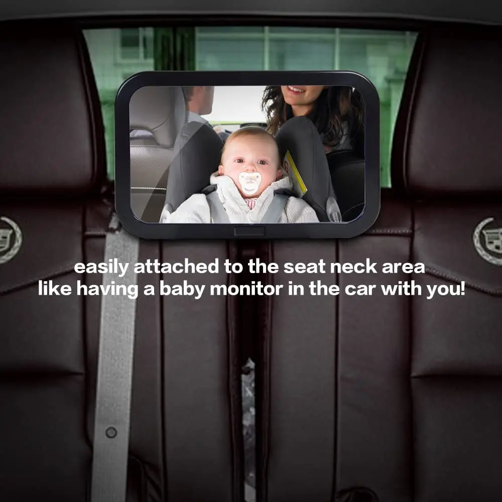 1 PCS Adjustable Wide Car Rear Seat View Mirror Baby/Child Seat Car Safety  Mirror Monitor Headrest Car Interior Baby Car Mirror