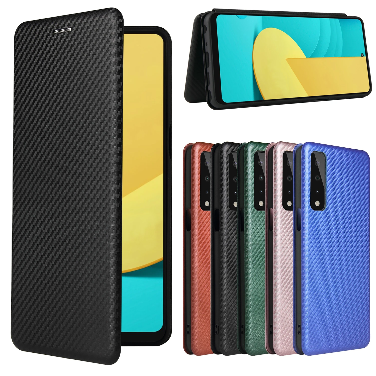 POCO F5 PRO 5G F5PRO Flip Leather Case Luxury Carbon Fiber Skin Book Holder Protect Cover For XIAOMI POCO F5 PRO 5G Phone Bags