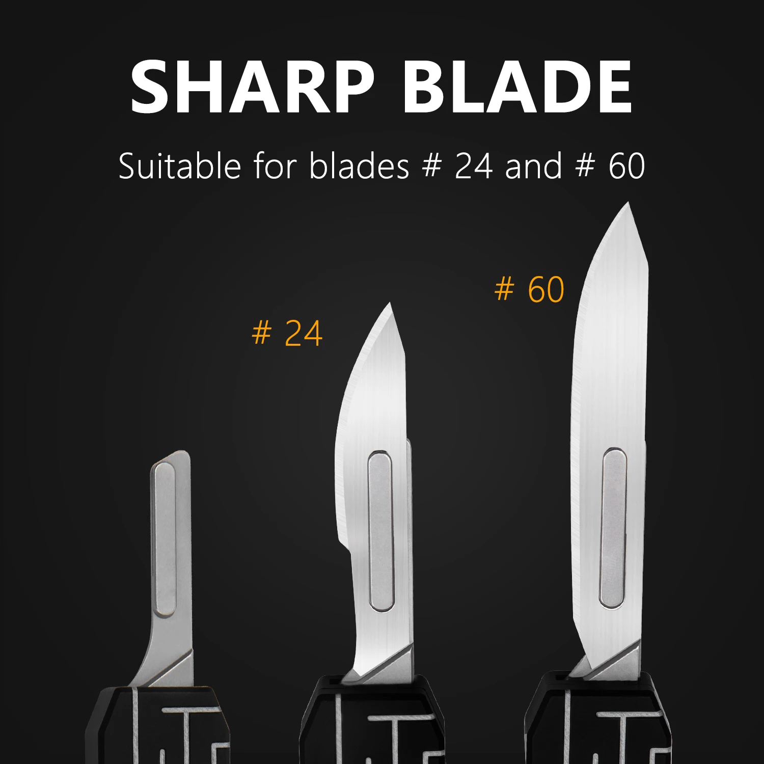 Aluminum Alloy Scalpel Outdoors Multi-tool New Cutting Knife Black EDC Best With 10pcs Surgical Blades