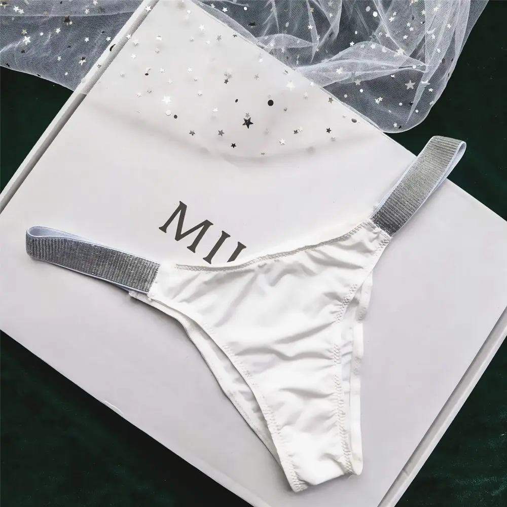 

Seamless Sexy Thin Belt For Women Cotton Crotch Low Waist Female Panties Briefs Thongs Underwear