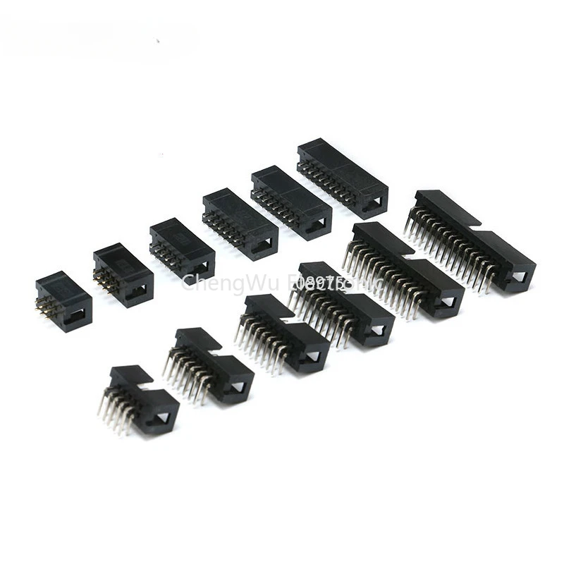 

10PCS DC3 6P 8P 10P 14P 16P 20P 26P 30P 34P 40P 50P 2.54mm Socket Header Connector ISP Male Double-spaced IDC JTAG