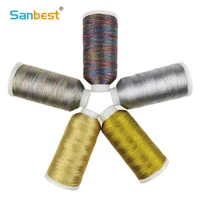 Sanbest 6-Strand Metallic Weaving Thread – Shiny Pink DIY Craft, Bracelet, and Jewelry String Yarn