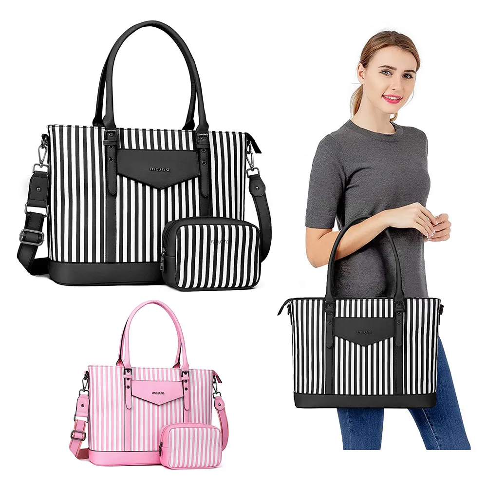 Mosiso-bolsala para Laptop para Mulheres Impermeável Couro pu Bolsas do Mensageiro Viagem Negócios Notebook Bolsas de Ombro 15 16 17.3