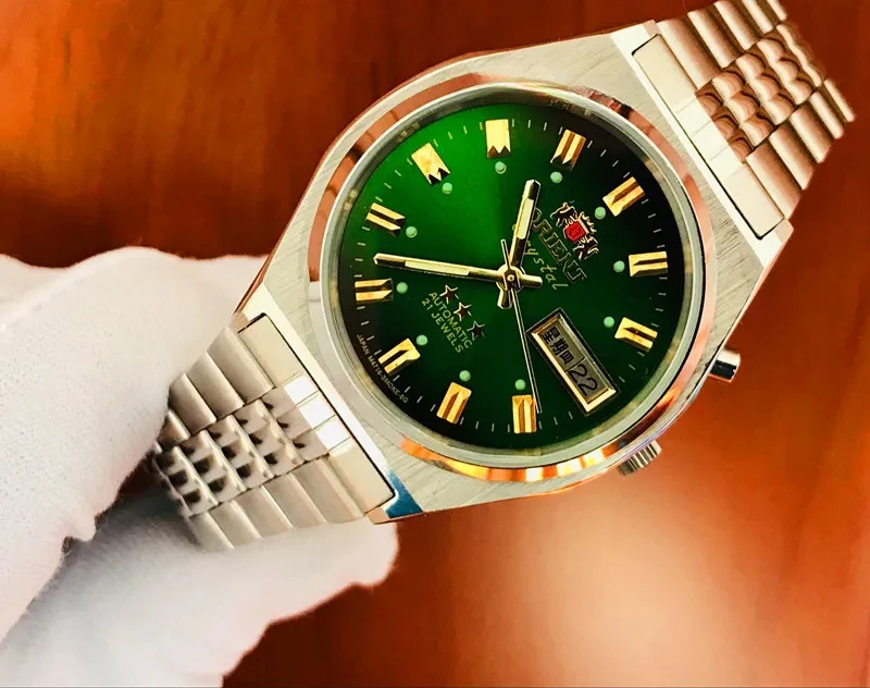Nuovo Orologio Da Uomo Orientale Doppio Leone, Orologio Meccanico Giapponese, Orologio Meccanico Automatico, Orologio Doppio Leone Argento