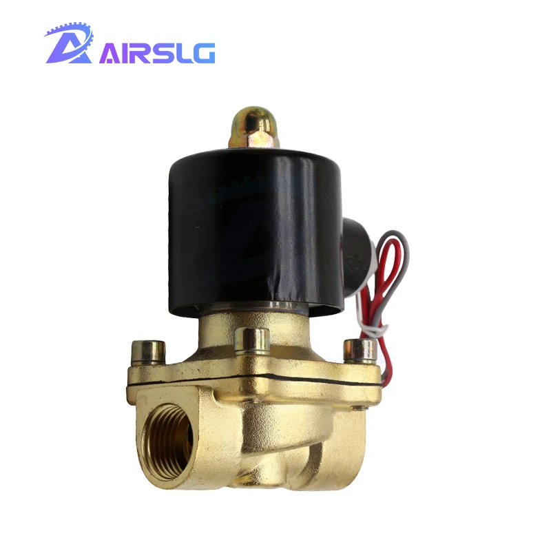Válvula Solenóide de Água Elétrica Normalmente Fechada para Água Óleo e ar Dn8 Dn10 Dn15 Dn20 Dn25 Polegada 12v 24v 220v