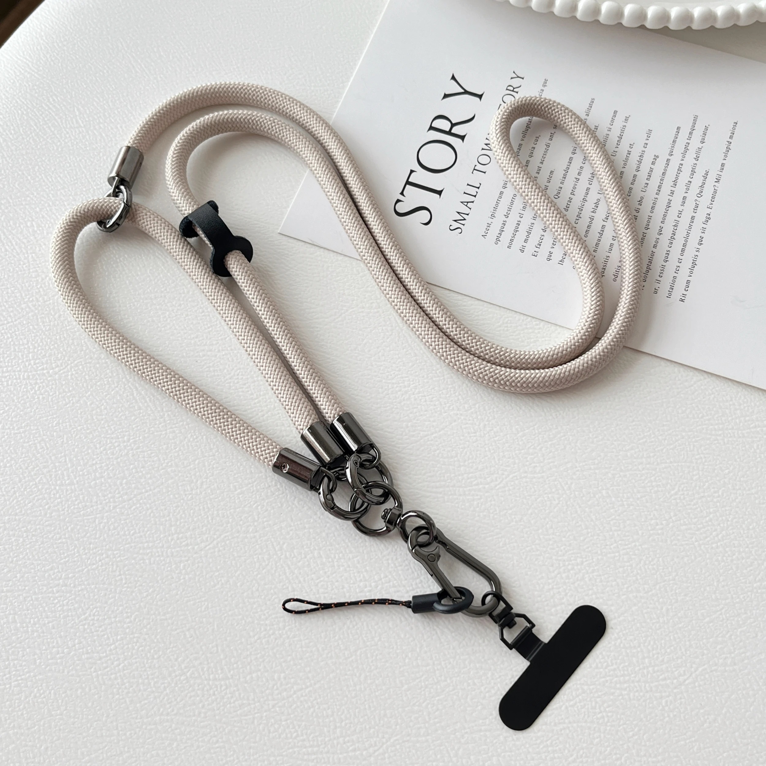 Elegant Universal Crossbody and Neck Lanyard Set with Anti-Drop Rope