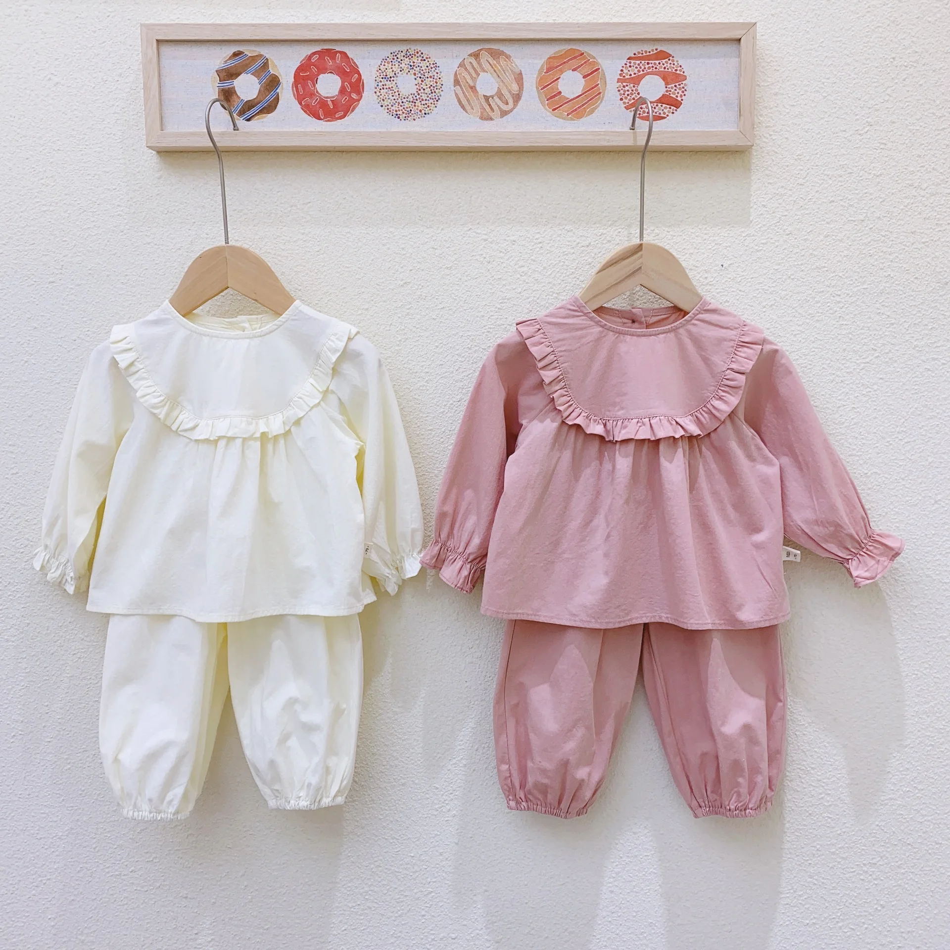

Spring Summer Baby 2 Piece Set Long Sleeve Tee Top Toddler Girl Clothes Baby Girl Clothes