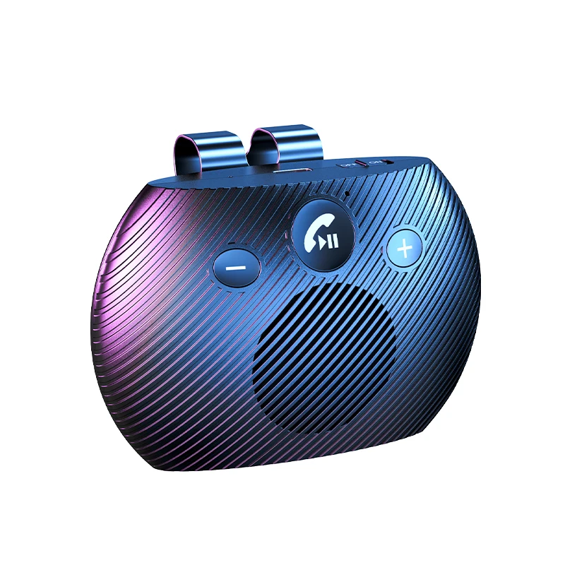 Bluetooth Speaker Handsfree Car Kit with Sun Visor Clip and MP3 Music Player